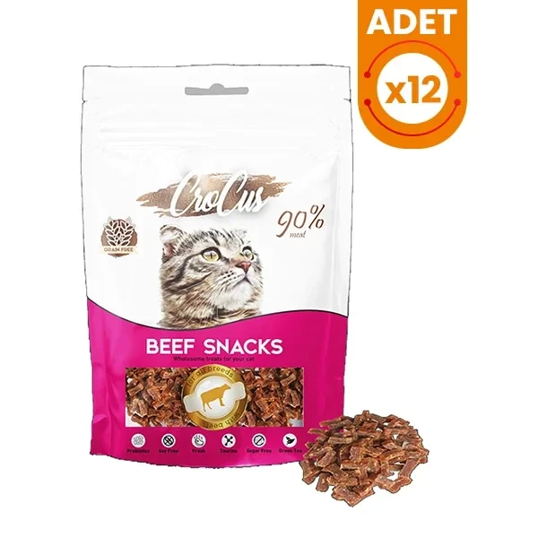 Crocus Snack Biftekli Tahılsız Kedi Ödül Maması
