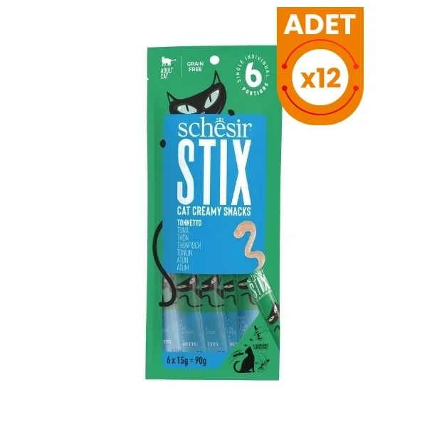 Schesir Cat Stick Ton Balıklı Sıvı Kedi Ödül Maması